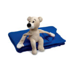 BLUE BLANKET WITH TEDDY BEAR - Image 2