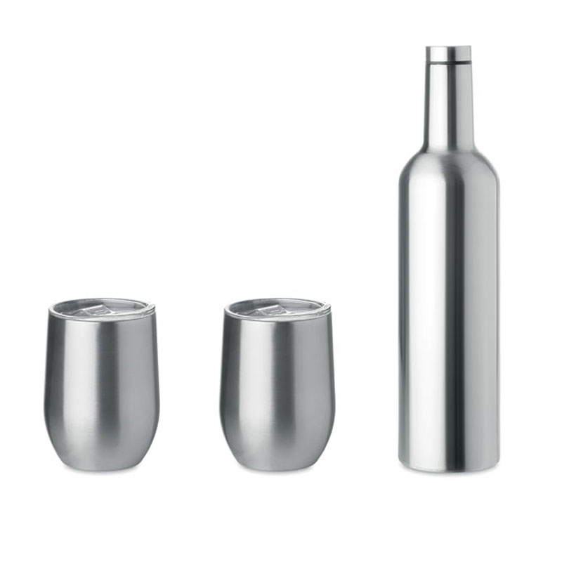 MO9971-16_1 STAINLESS STEEL BOTTLE WITH 2 MUGS - Image 1