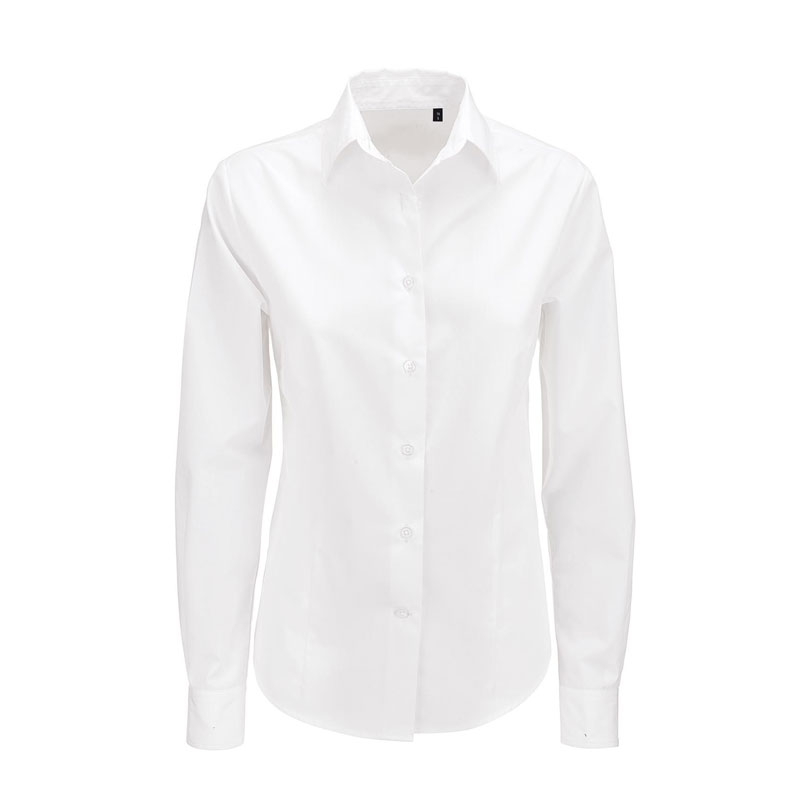 626.WHITE WOMEN'S LONG SLEEVE SHIRT WHITE - Image 1
