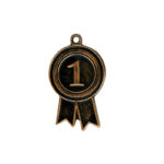 BRASS MEDAL 6.5CM NUMBER 1