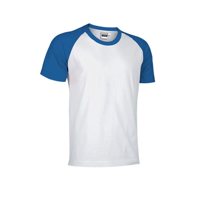 CAIMAN.WHITEROYAL WHITE & ROYAL BLUE TWO TONE T-SHIRT - Image 1