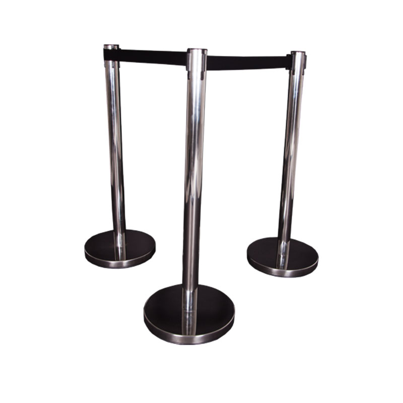 OB-BELT-POP QUEUING BARRIER WITH BLACK BELT - Image 1