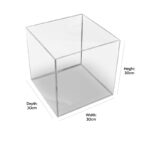 ACRYLIC CLEAR BOX 30 X 30 X 30 CM