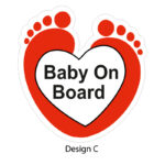 BABY ON BOARD STICKER FOR CARS - Image 3