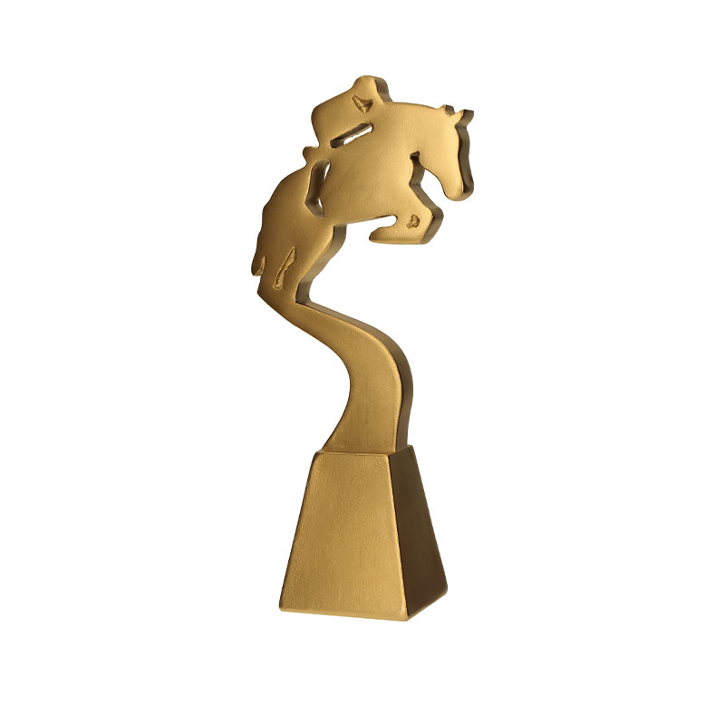 RP5023-23-G HORSE RIDING FIGURE AWARD 23CM - Image 1