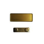 GOLD NAME RECTANGLE BADGE