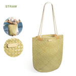 RECTANGULAR STRAW BAG BEDWEY - Image 4