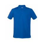 BLUE PERFORMANCE POLO – BREATHABLE POLYESTER WITH BUTTONS - Image 5