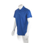 BLUE PERFORMANCE POLO – BREATHABLE POLYESTER WITH BUTTONS - Image 2
