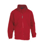 RED FLEECE JACKET HIZAN – UNISEX POLAR FLEECE FOR WARMTH AND STYLE - Image 2