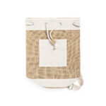 DUFFEL TWO-COLOUR BAG LOPSO WITH COTTON DETAILS - Image 3