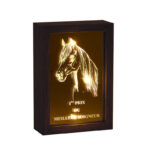 ILLUMINATED WOODEN ENGRAVING FRAME 22CM – LIGHT-UP DISPLAY GIFT - Image 2