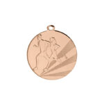 BRONZE RUNNING MEDAL 50MM WITH CUSTOM PRINTED LABEL – PERSONALIZED RACE AWARD - Image 2