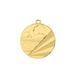 GOLD SWIMMING MEDAL 50MM WITH CUSTOM PRINTED LABEL – PERSONALISED SWIMMER AWARD - Image 2