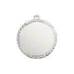 PERSONALIZED SILVER AWARD MEDAL 60MM WITH CUSTOM PRINTED LABEL - Image 2