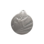 SILVER KARATE MEDAL 50MM WITH CUSTOM PRINTED LABEL – MARTIAL ARTS AWARD TROPHY - Image 2