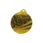 GOLD VOLLEYBALL MEDAL 50MM – PERSONALIZED WITH PRINTED LABEL - Image 2