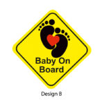 BABY ON BOARD STICKER FOR CARS - Image 9