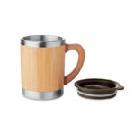 STAINLESS STEEL TUMBLER WITH BAMBOO CASE - Image 5