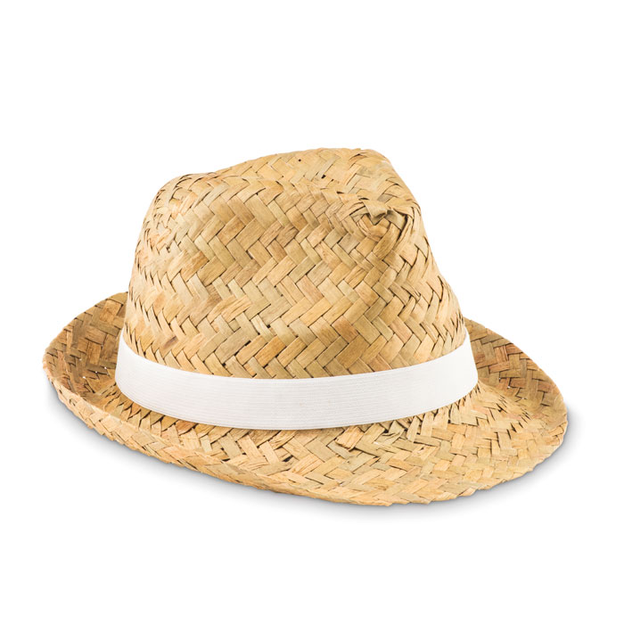 MO9844_1.jpg MONTEVIDEO STRAW HAT WITH BAND - Image 1