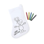 CHRISTMAS COLORING NON-WOVEN SOCK