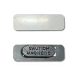 BUDGET SILVER NAME BADGE WITH MAGNET