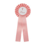 PINK ROSETTE 11.5*31CM (PRINTING INCLUDED) - Image 2