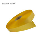 DAFFODIL ELAN SINGLE FACE SATIN 15MMX100M - Image 2