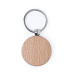KEYRING PELTON CIRCLE BY NATURAL BEECH WOOD