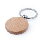 KEYRING PELTON CIRCLE BY NATURAL BEECH WOOD - Image 2