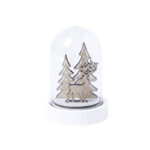 WOOD XMAS ORNAMENT WITH REINDEER AND TREE - Image 2