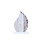 DESIGN GLASS AWARD PLAQUE 17CM