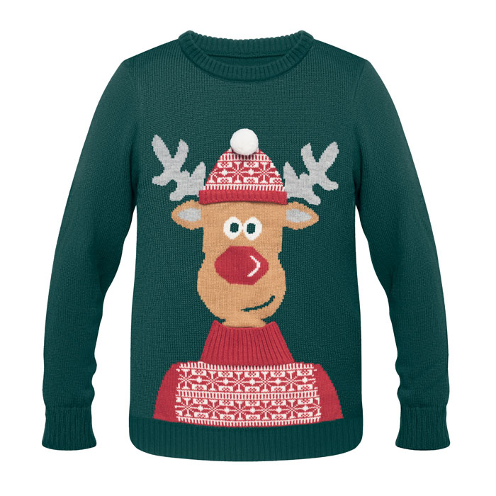 CX1522_1.jpg RUDOLPH CHRISTMAS SWEATER L/XL - Image 1