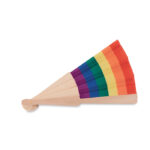 MANUAL RAINBOW PRIDE HAND FAN - Image 3