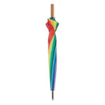 RAINBOW PRIDE UMBRELLA WITH WOODEN SHAFT - Image 3