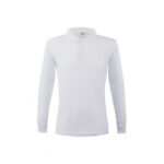 WHITE LONG SLEEVE POLO SHIRT BY KEYA - Image 2