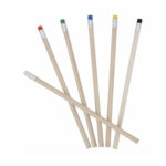 WOODEN PENCIL WITH ROUND BODY IN NATURAL FINISH - Image 2
