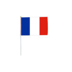FRANCE HAND FLAG 30X45CM – TRICOLOUR FLAG ON STICK - Image 2