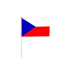 CZECH HAND FLAG WITH POLE 30X45CM – NATIONAL PRIDE FLAG - Image 2