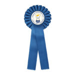 BLUE ROSETTE 11.5*31CM (PRINTING INCLUDED) - Image 3