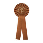 BROWN ROSETTE 11.5*31CM (PRINTING INCLUDED) - Image 3