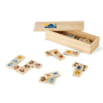 WOODEN DOMINO GAME WITH ANIMAL FIGURES - Image 2