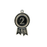 BRASS MEDAL 6.5CM NUMBER 2 - Image 2