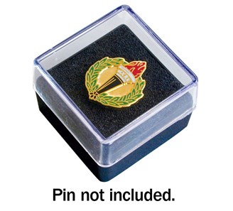 5004D (1) (1) CAPSULE TRANSPARENT BOX FOR PINS - Image 1