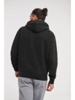 RUSSELL UNISEX AUTHENTIC HOODED SWEAT IN BLACK (PLUS SIZES) - Image 4