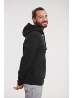 RUSSELL UNISEX AUTHENTIC HOODED SWEAT IN BLACK (PLUS SIZES) - Image 3