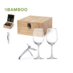 WINE SET BAMBOO CASE NEIDER