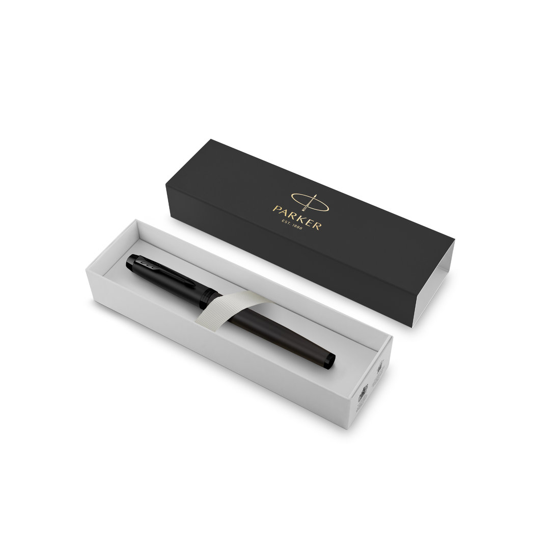 7390-000-21 PARKER FOUNTAIN PEN ROLLER IM ACHROMATIC - Image 1