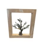 WOODEN FRAME WITH A HANDMADE OLIVE TREE - Image 2