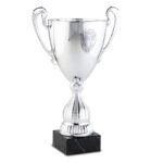 CLASSIC LINE TROPHY 36CM SILVER CUP WITH HANDLES - Image 2